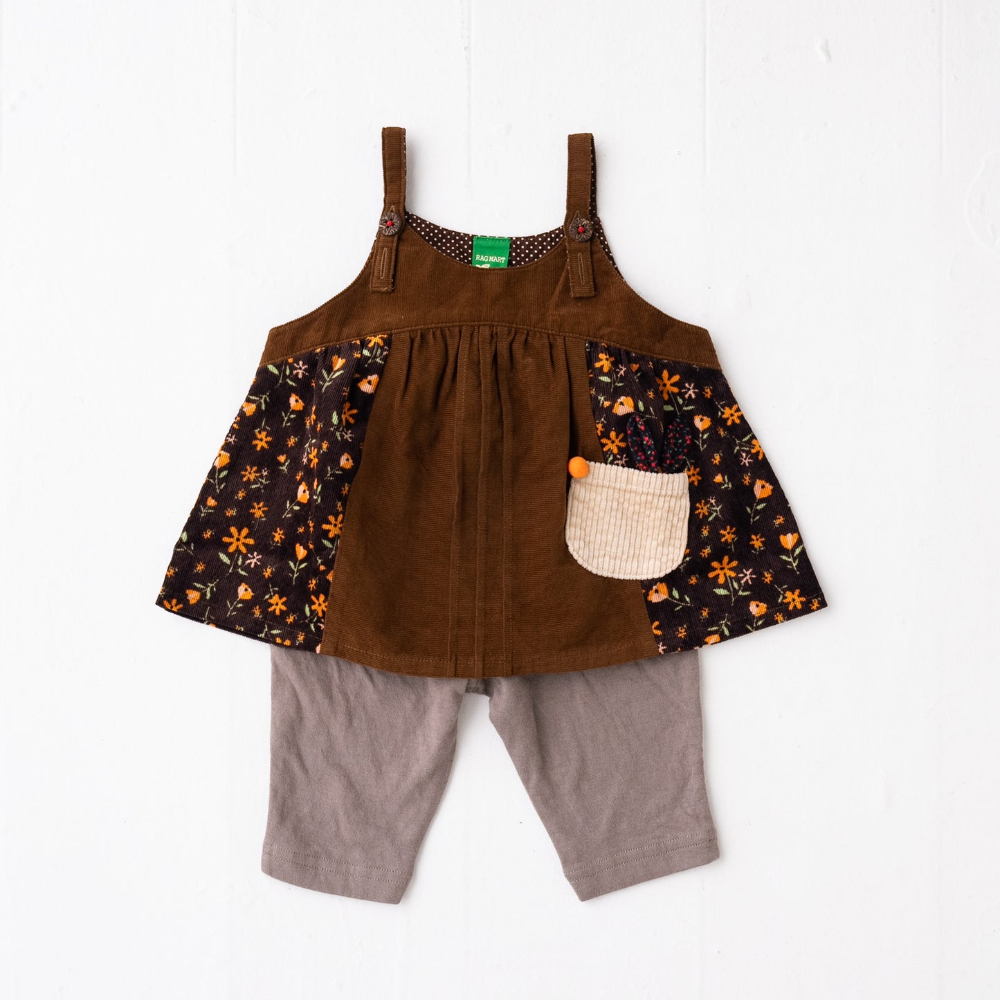 チュニックベスト&パンツセット BROWN