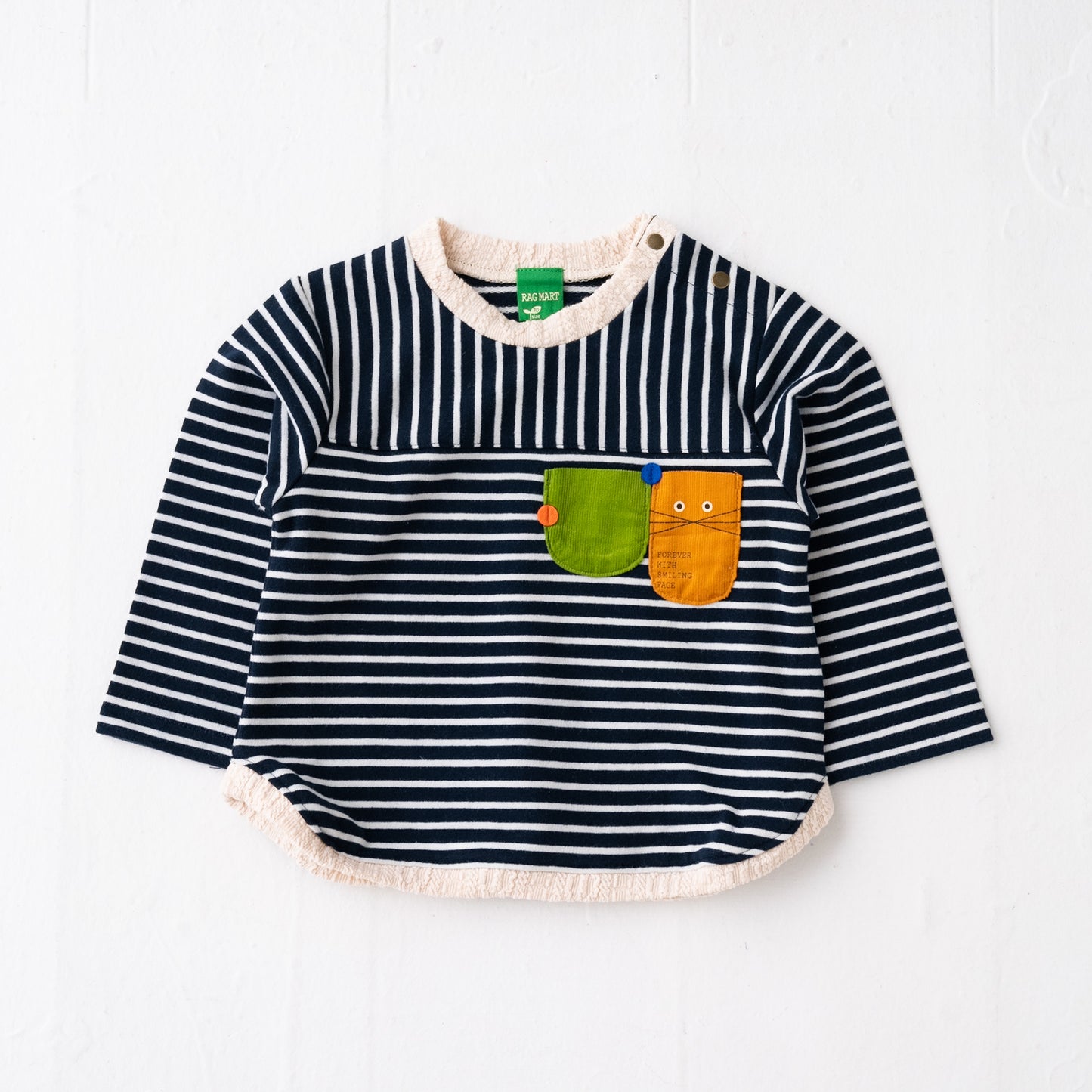 ボーダーTシャツ&パンツセット NAVY