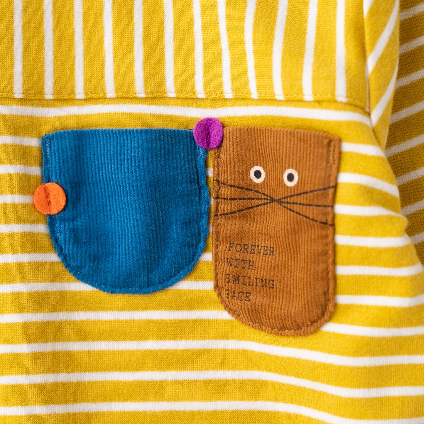 ボーダーTシャツ&パンツセット YELLOW