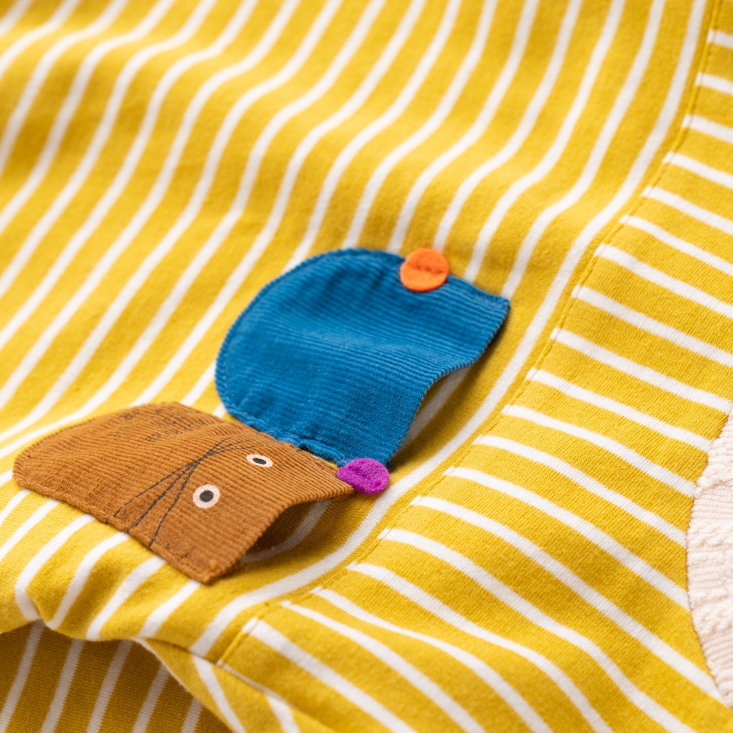 ボーダーTシャツ&パンツセット YELLOW