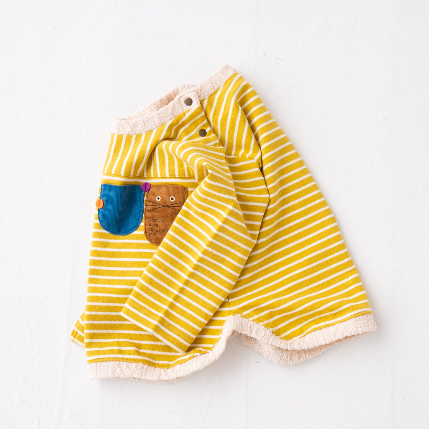 ボーダーTシャツ&パンツセット YELLOW