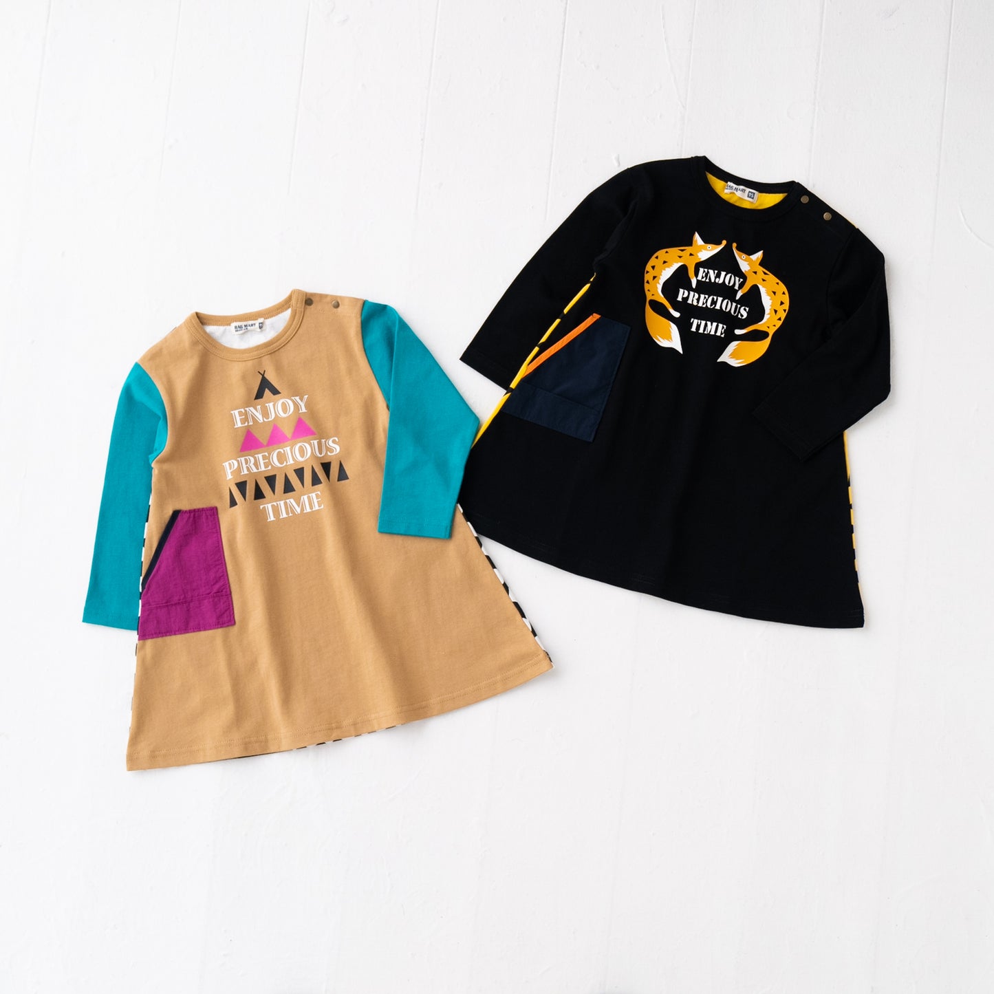 クレイジーパターンワンピース CAMEL