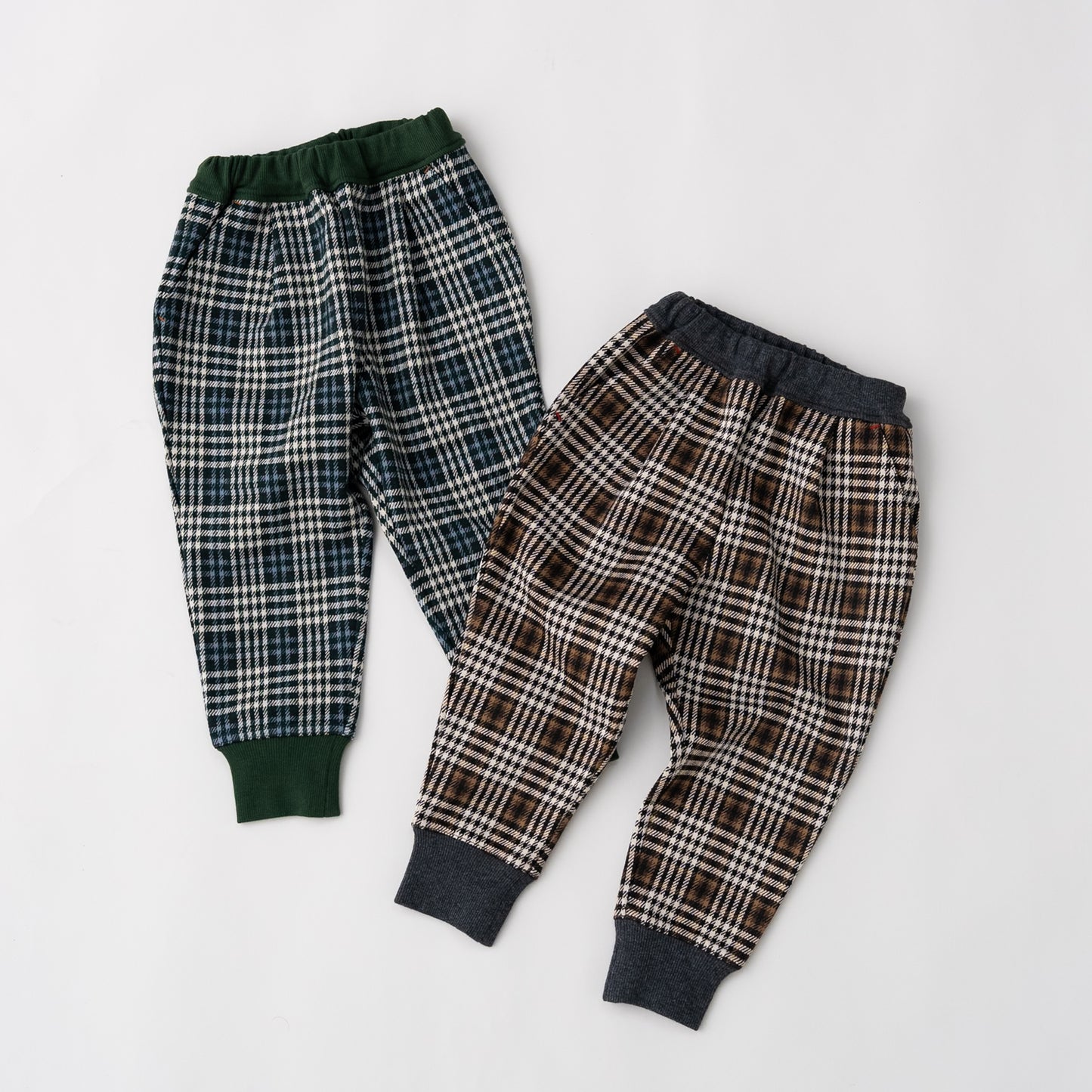 ジャガードニットリブパンツ GREEN