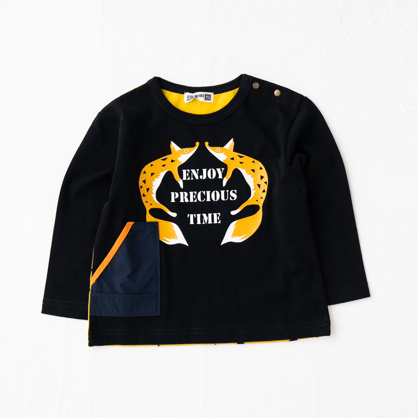 クレイジーパターンTシャツ BLACK