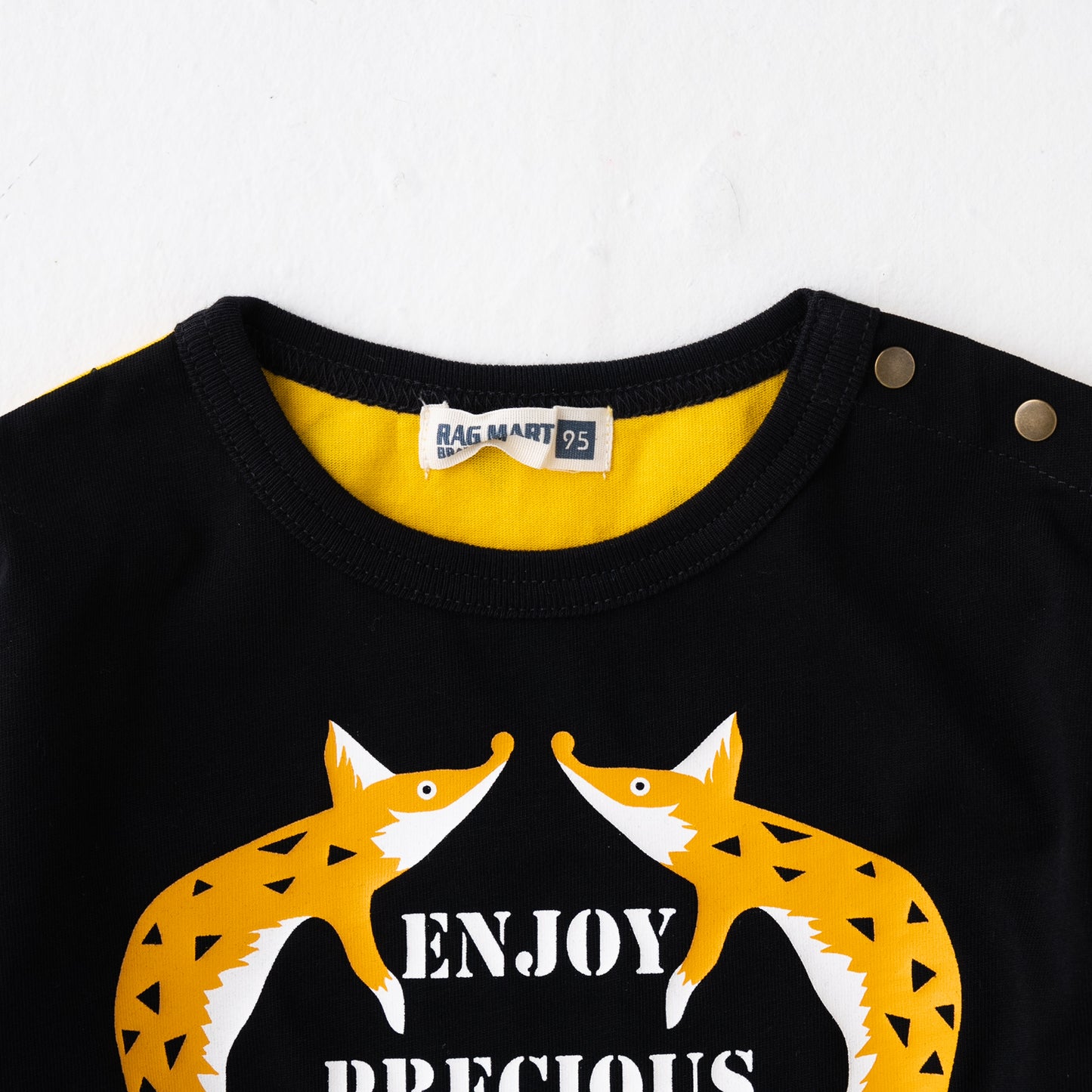 クレイジーパターンTシャツ BLACK