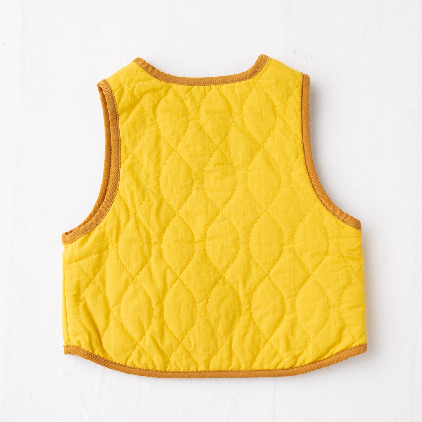 リバーシブルナイロンライトベスト YELLOW