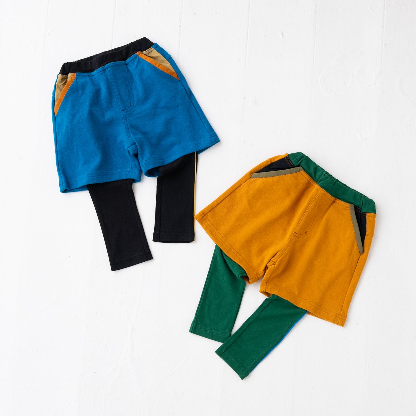 レイヤード風パンツ CAMEL