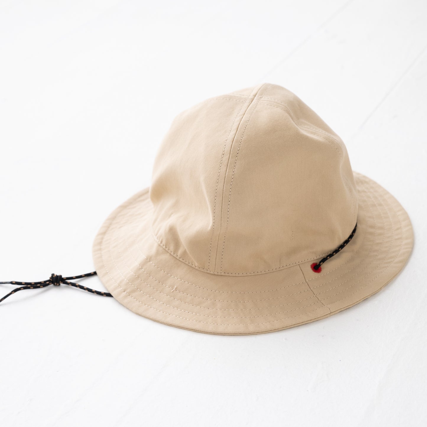ワッペン付きサファリハット BEIGE