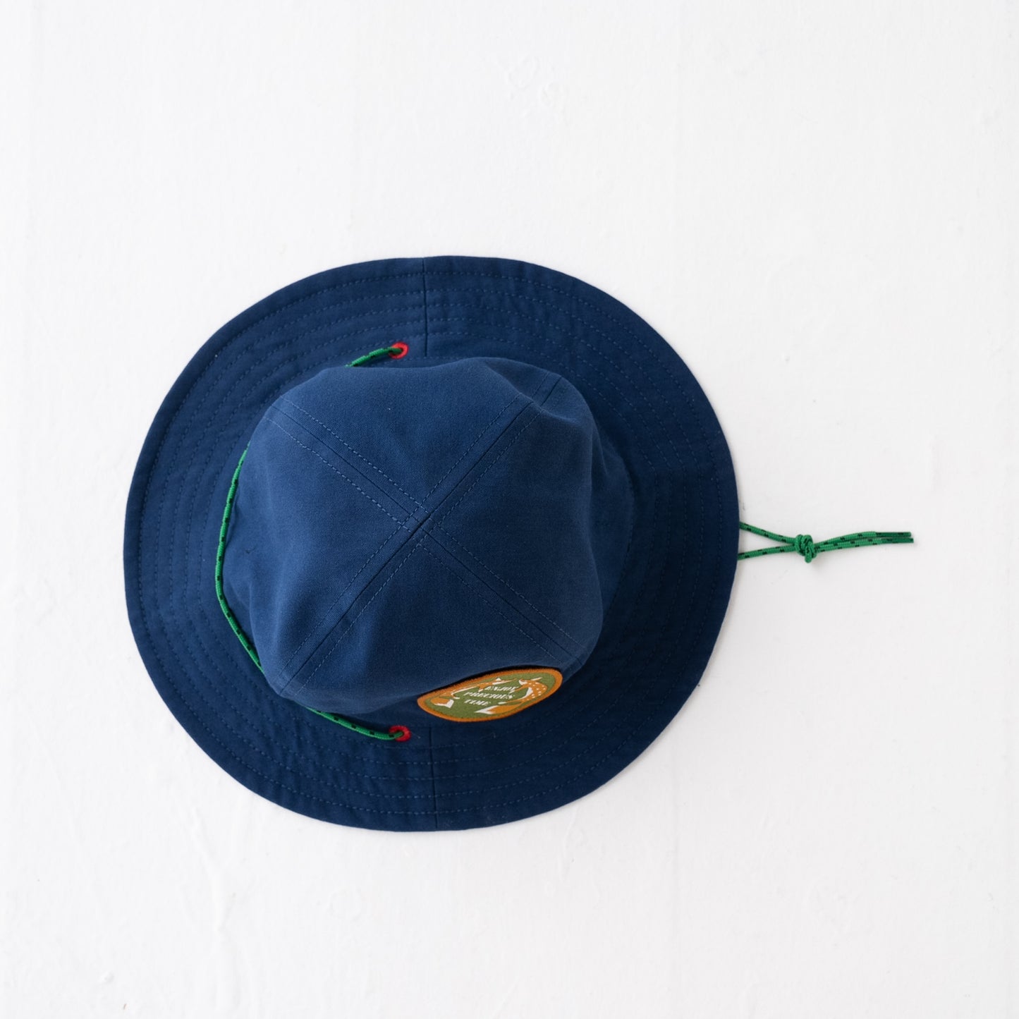 ワッペン付きサファリハット NAVY