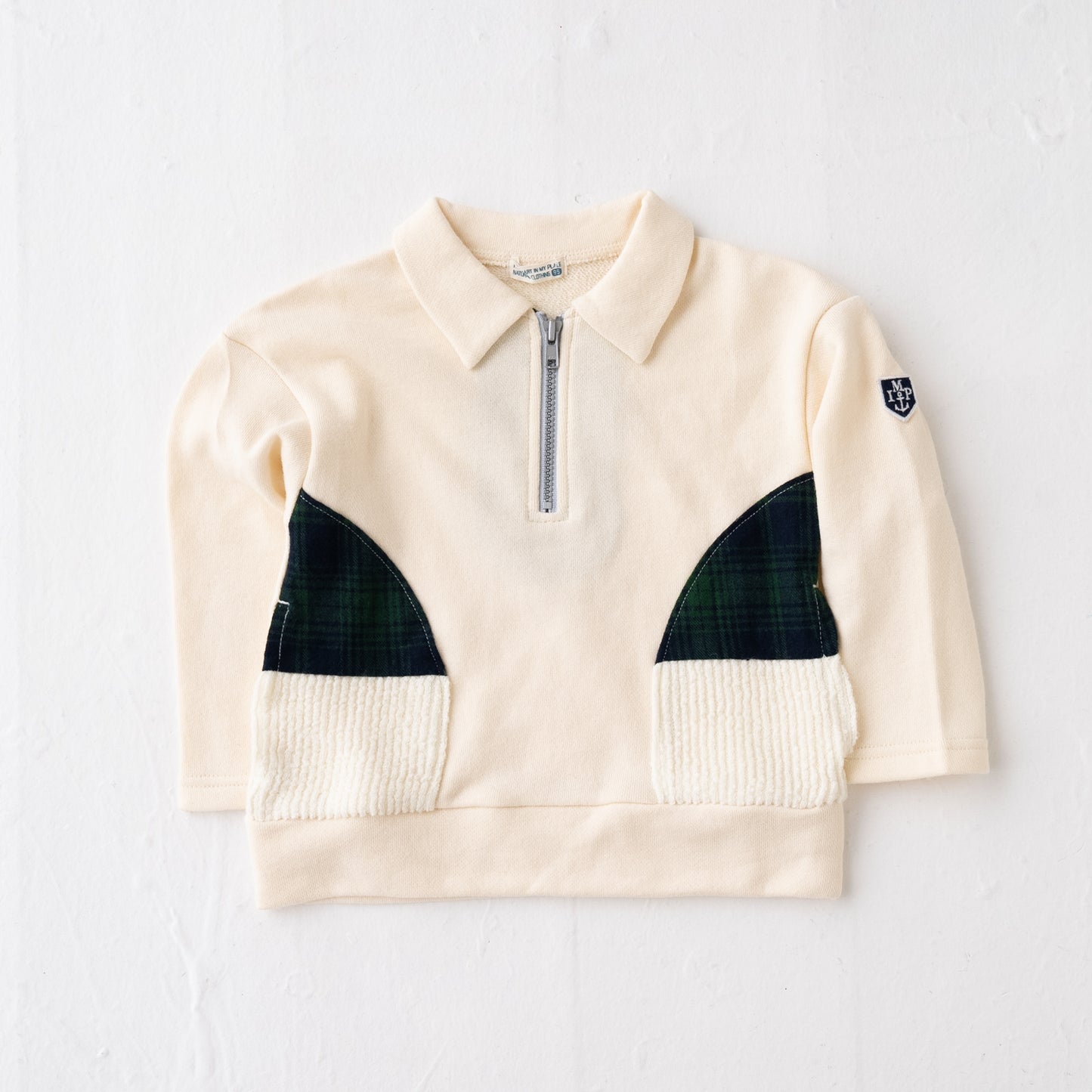 ジップアッププルオーバー IVORY