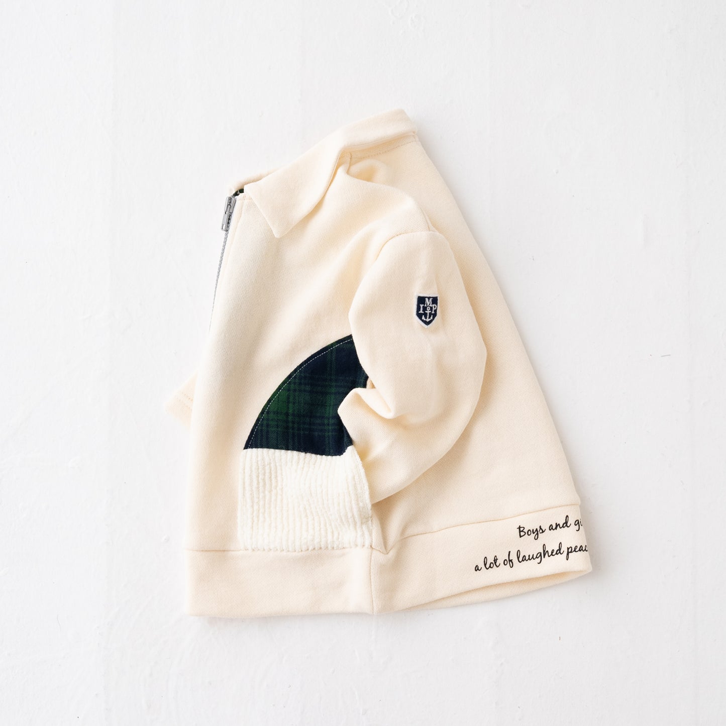 ジップアッププルオーバー IVORY
