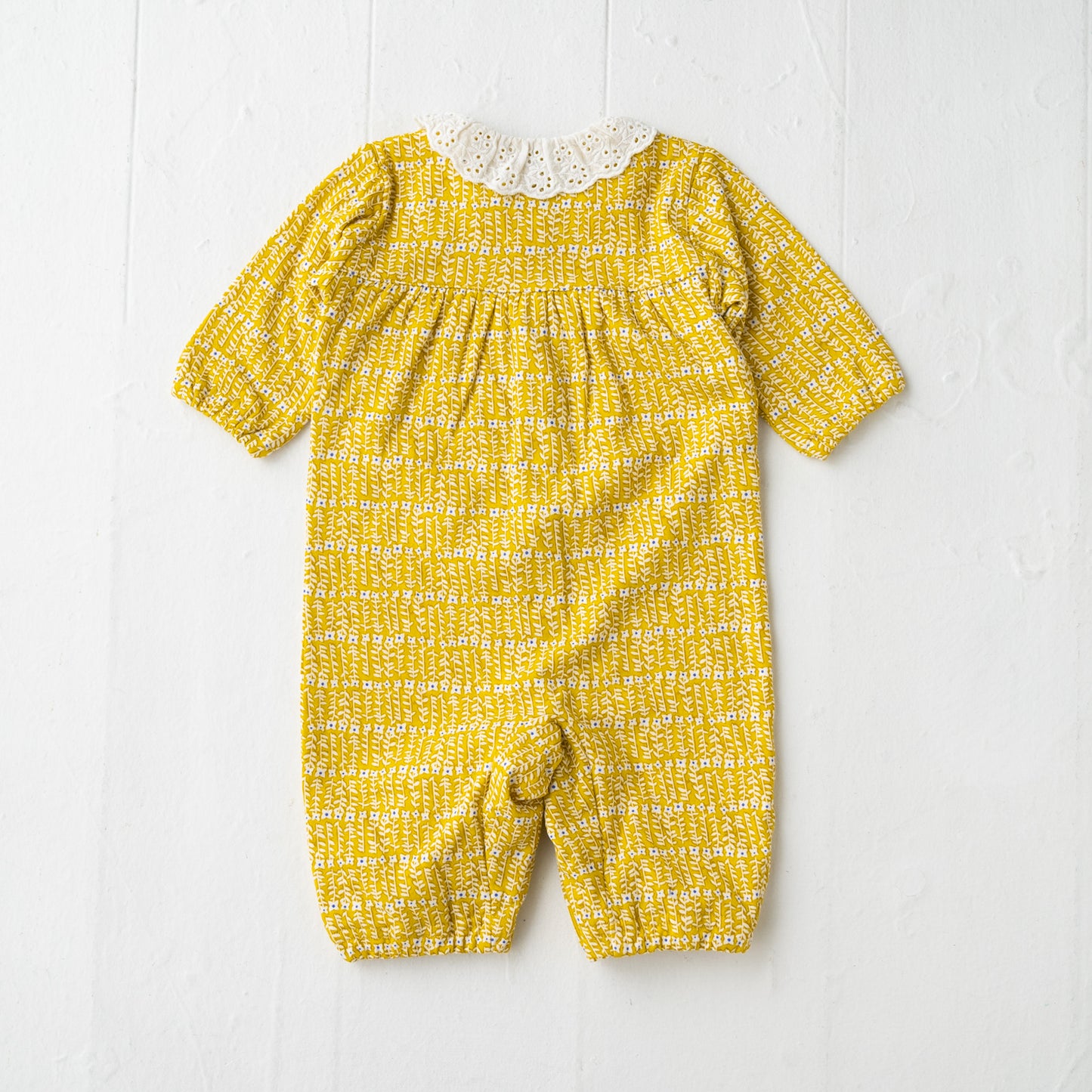 切り替え2WAYリボンカバーオール YELLOW