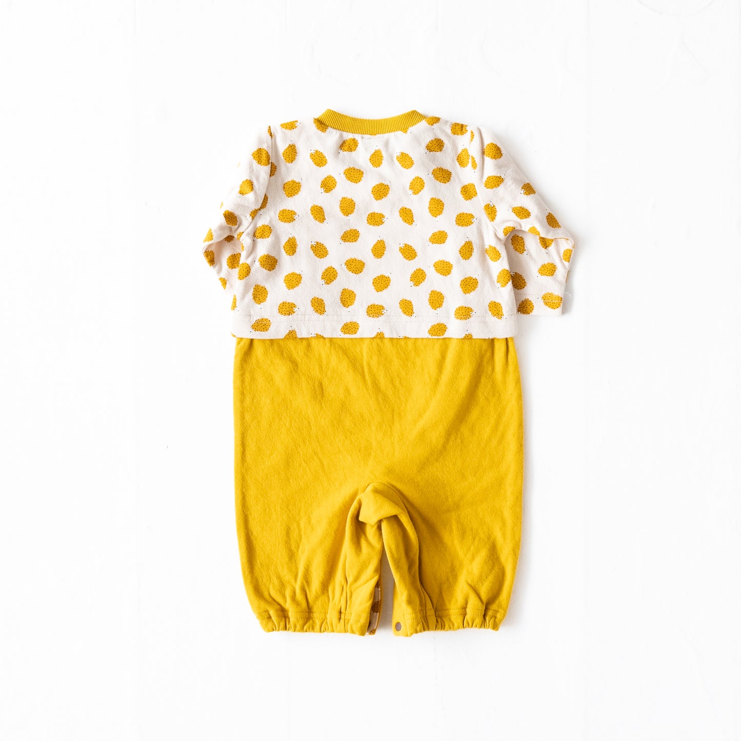 切り替え2WAYカバーオール -ハリネズミ- YELLOW