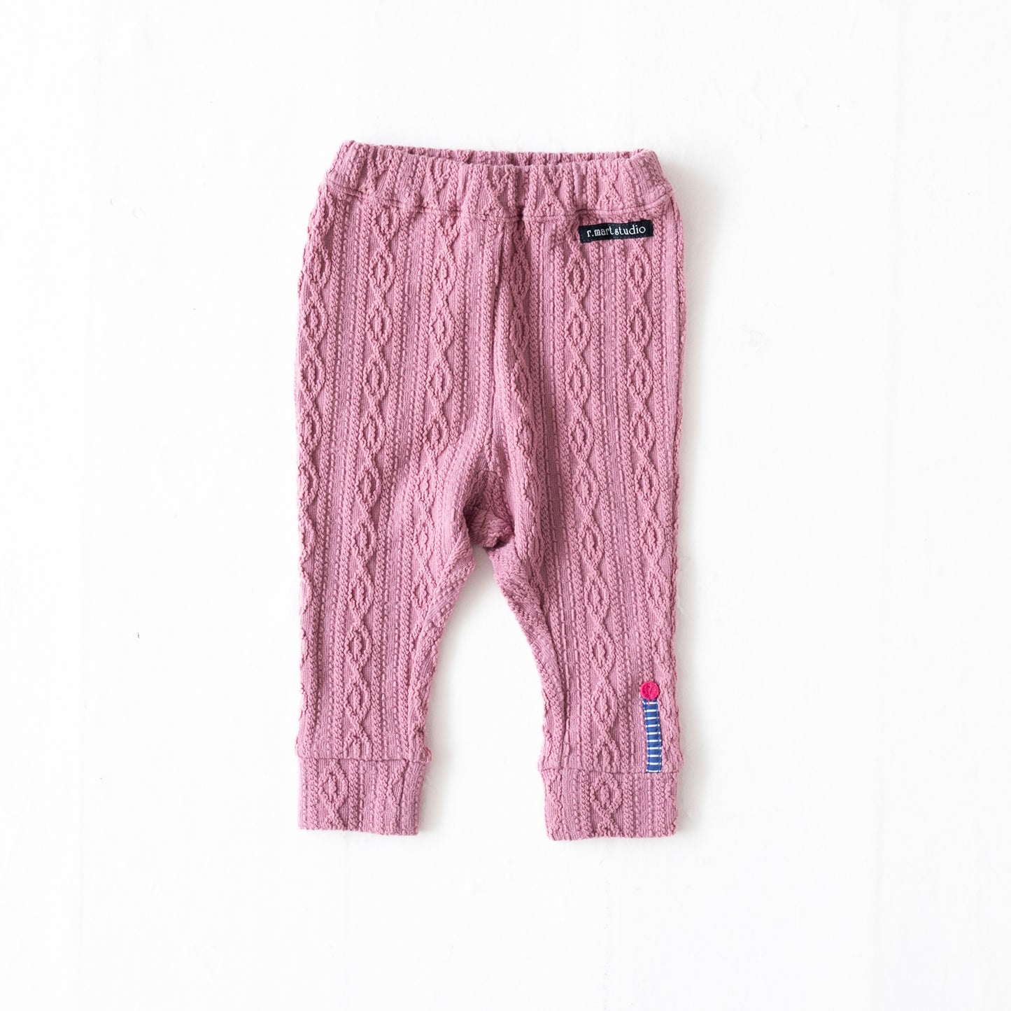 ケーブルニットレギンス PINK