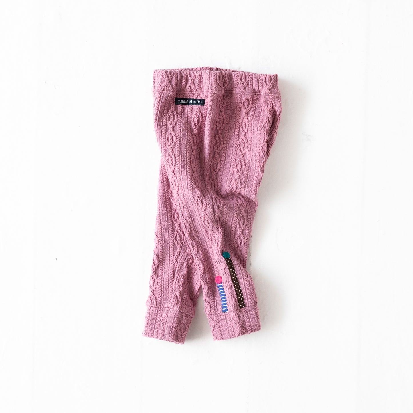 ケーブルニットレギンス PINK