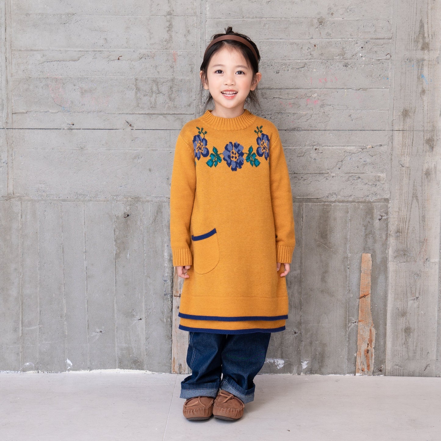 ニットワンピース YELLOW