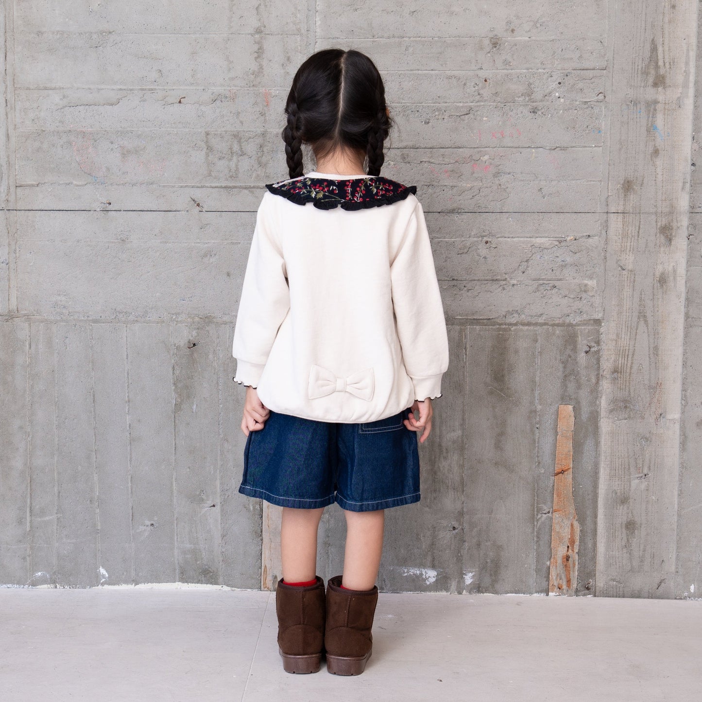裏毛フェイクカラートレーナー OFF-WHITE