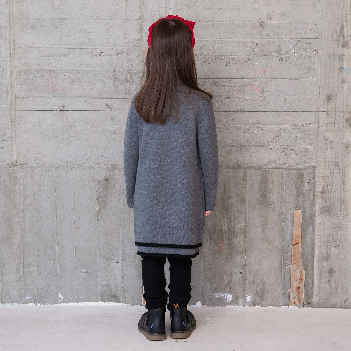 ニットワンピース GREY