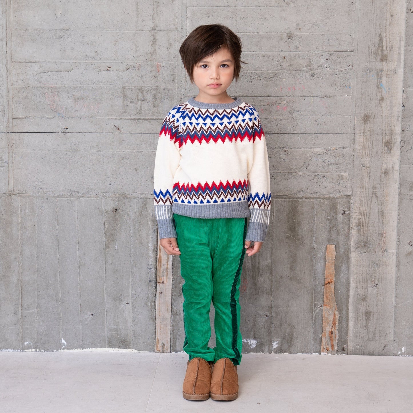 ノルディックニット OFF-WHITE