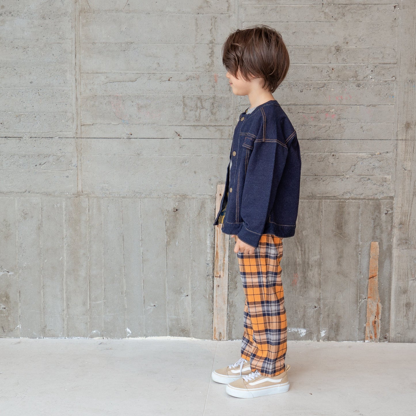 デニムニットジャケット NAVY