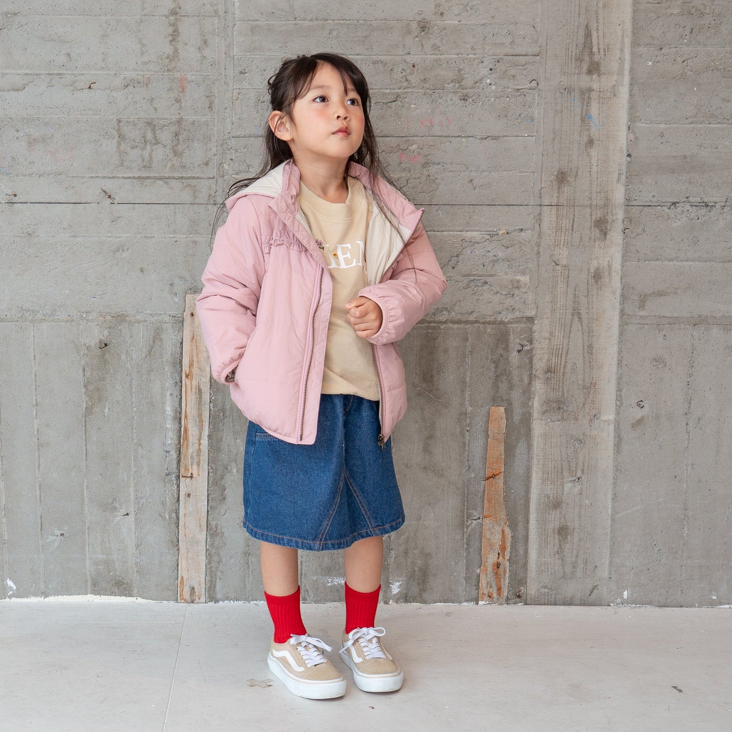 女児サーモライトブルゾン PINK