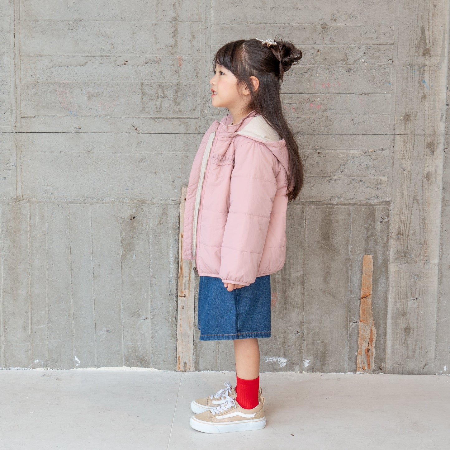 女児サーモライトブルゾン PINK