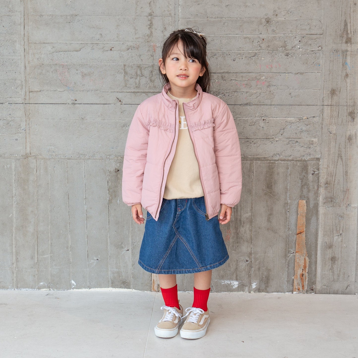 女児サーモライトブルゾン PINK