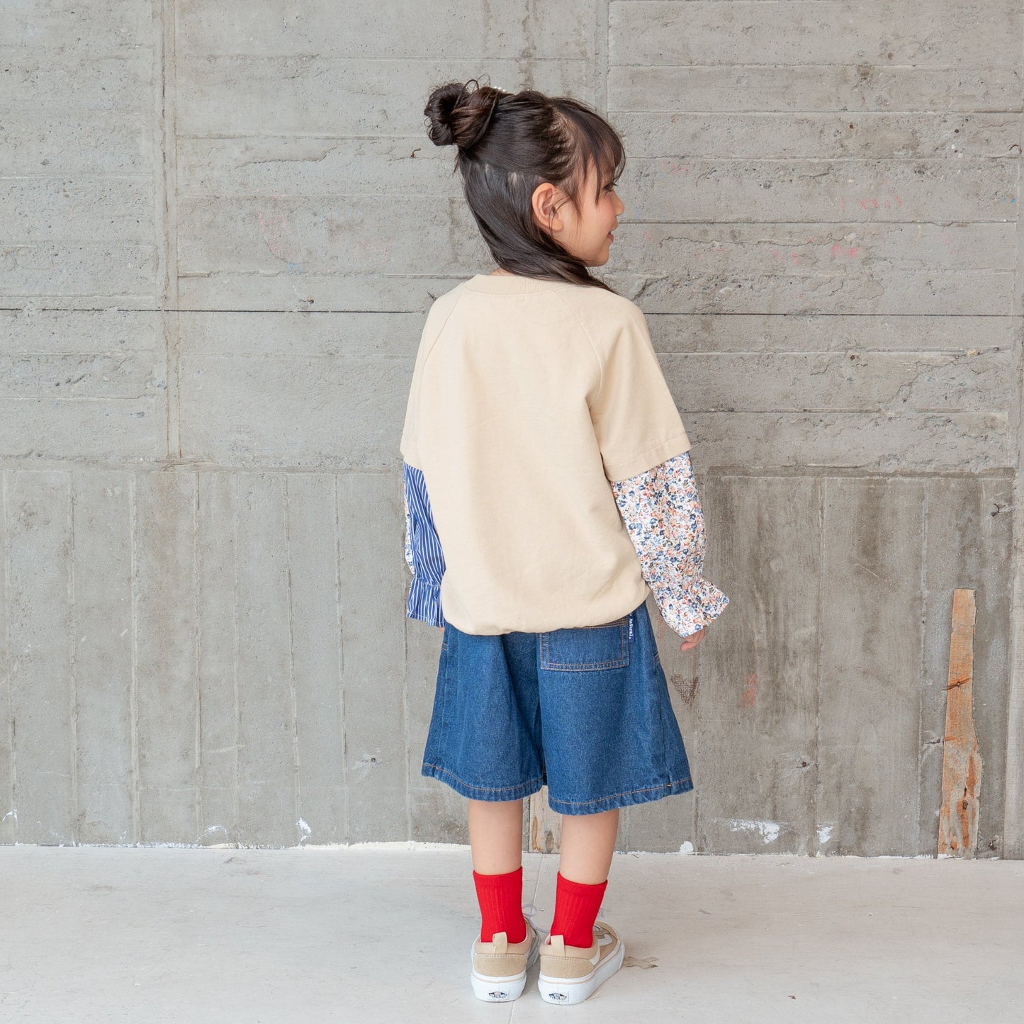 レイヤード風トレーナー BEIGE