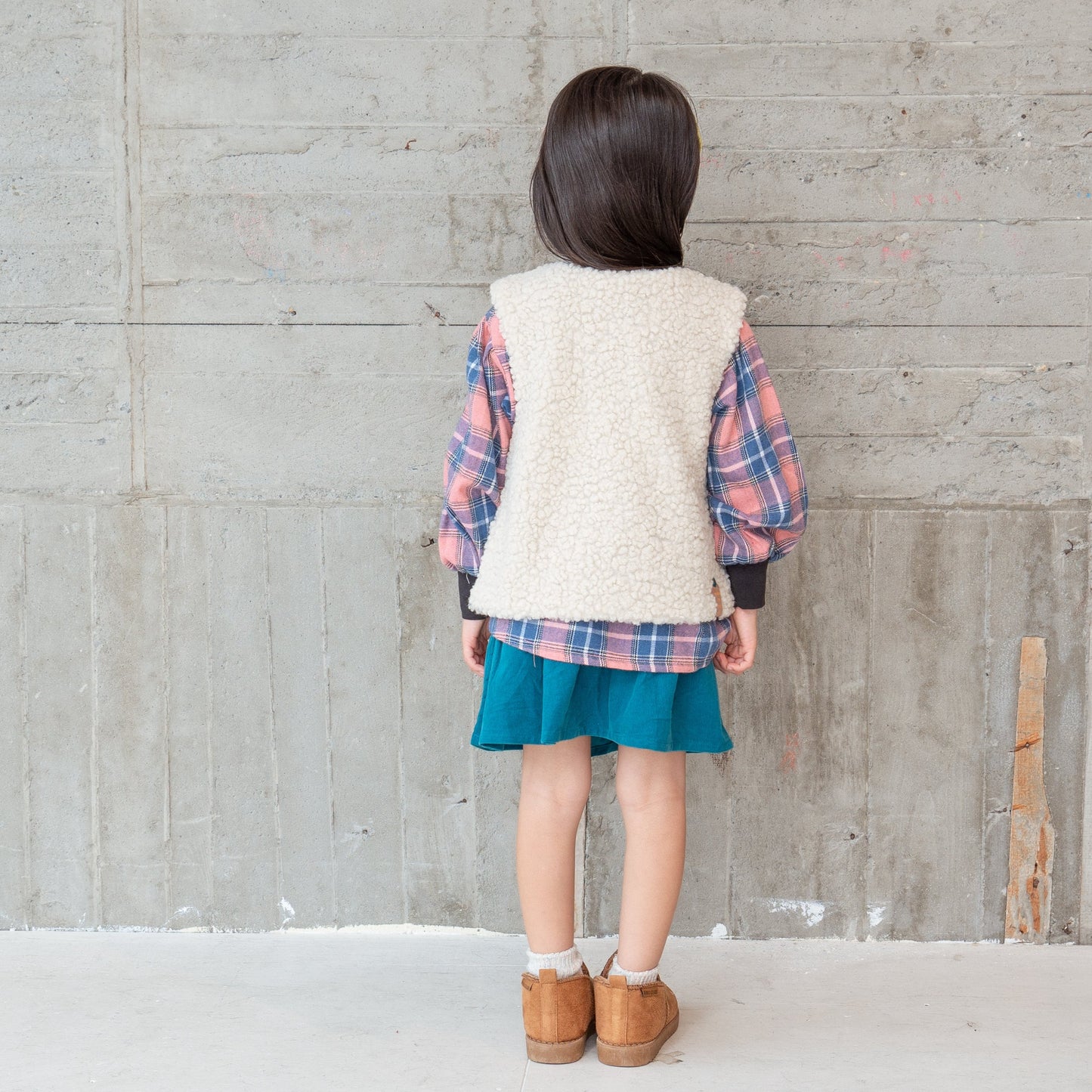 ボアロングベスト IVORY