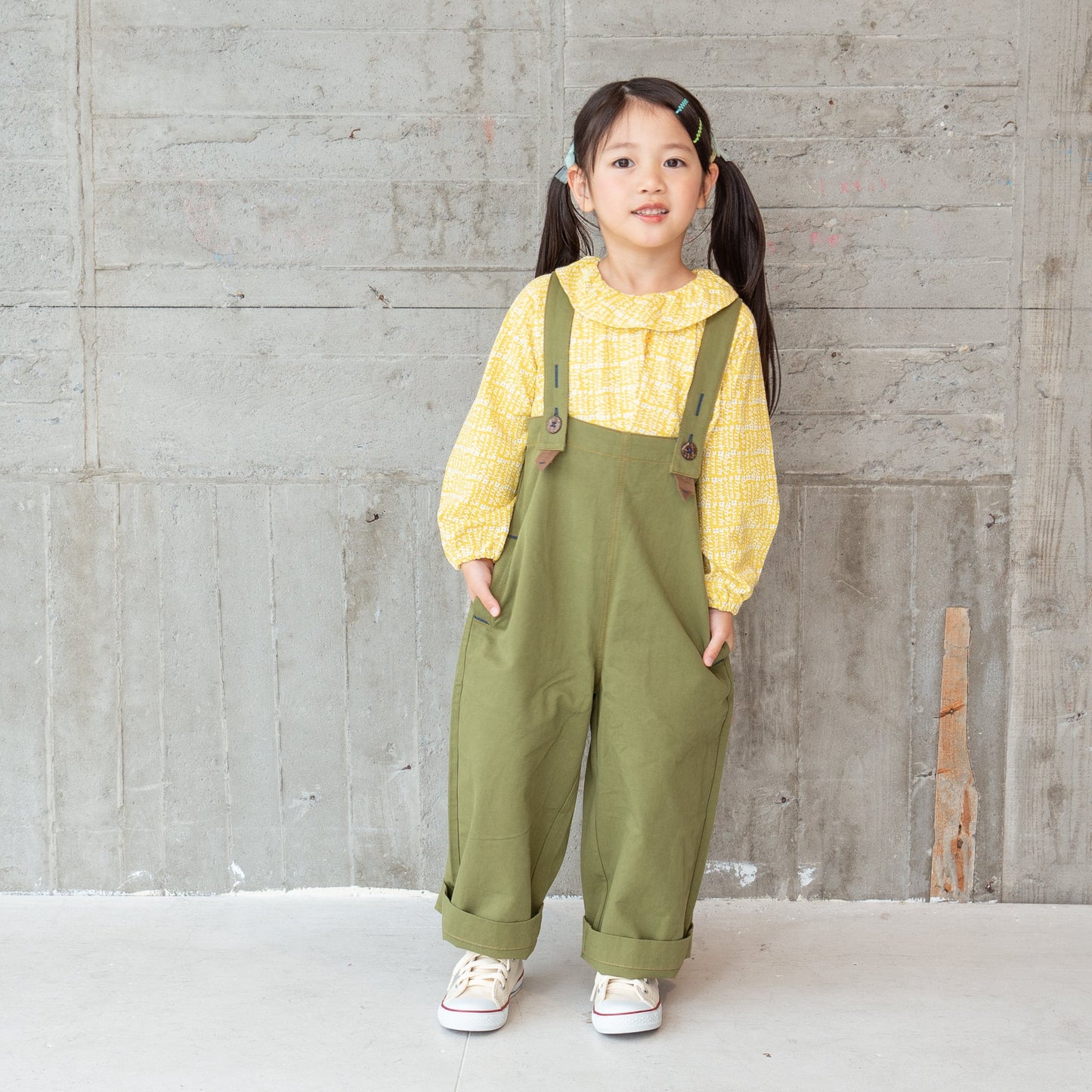 サロペットパンツ KHAKI