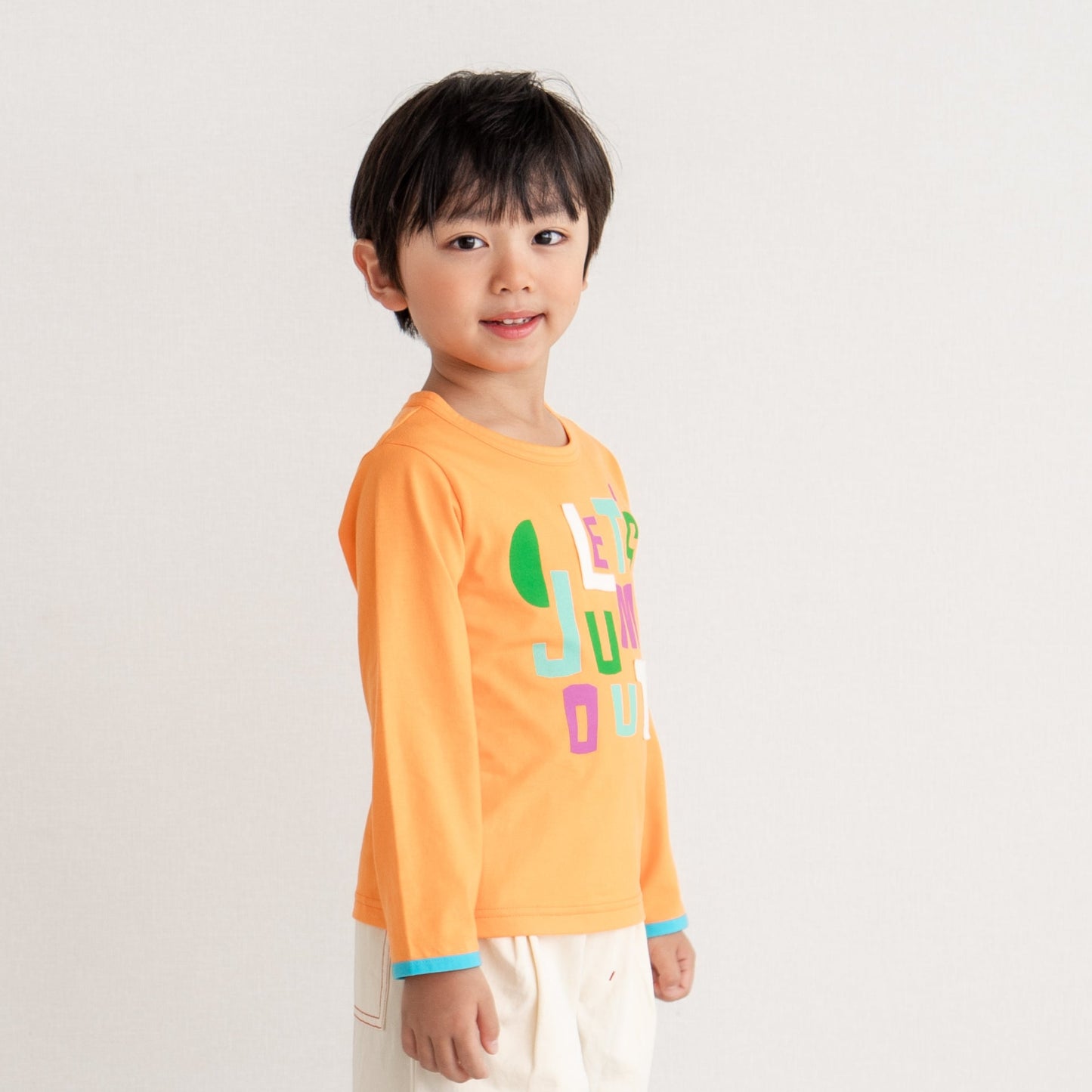 ロンT&ボーダーベストセット OFF-WHITE