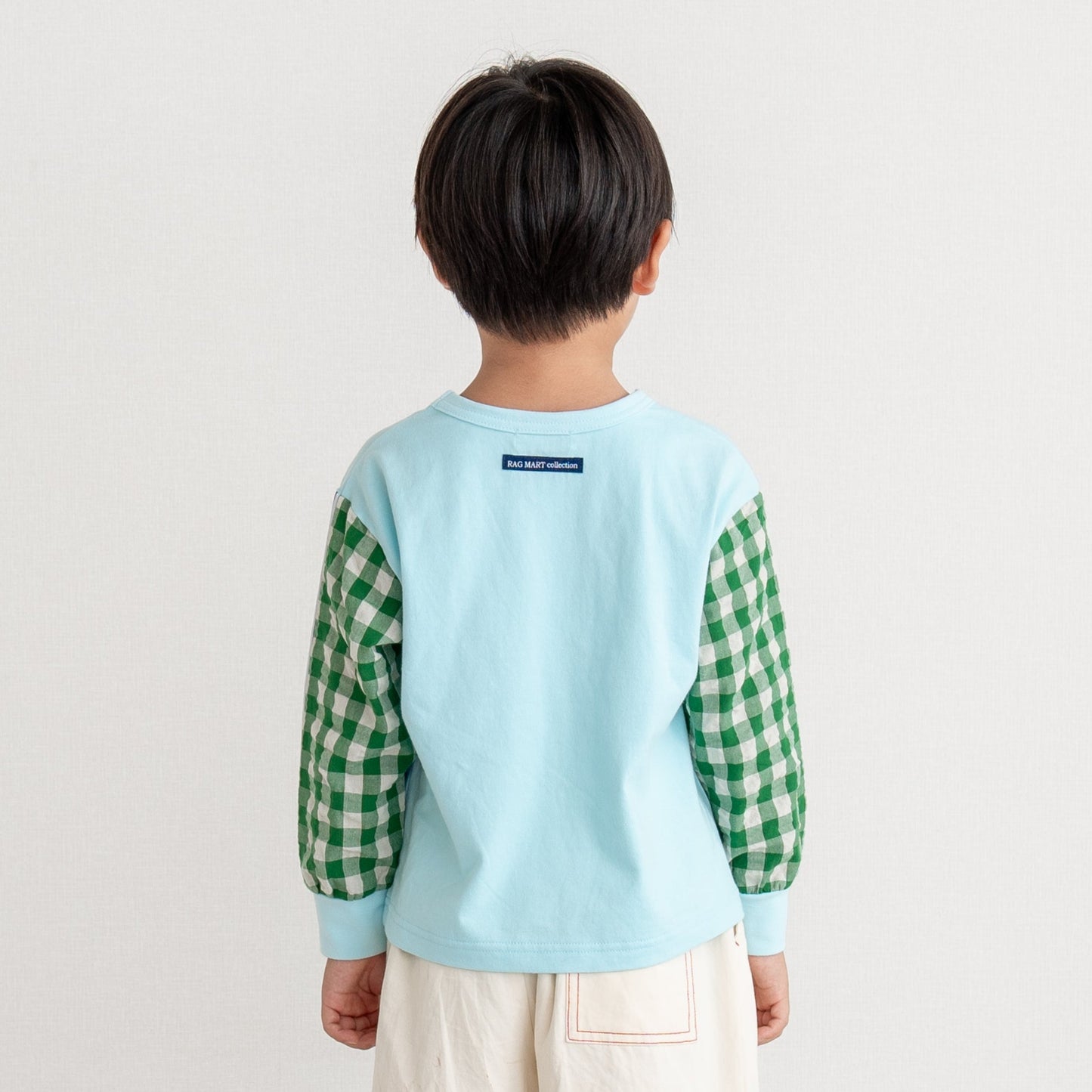 切り替えスリーブTシャツ SAXE