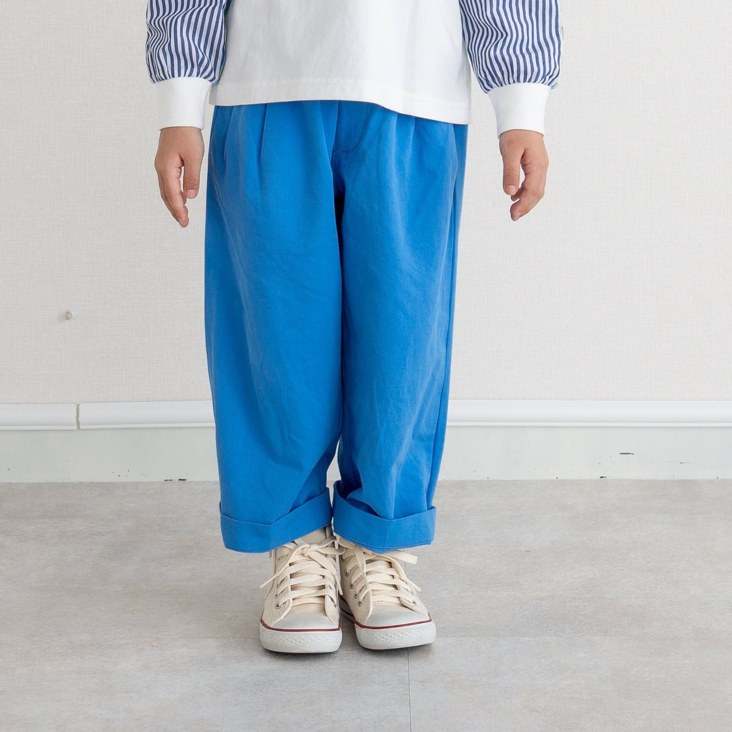 ワイドパンツ BLUE