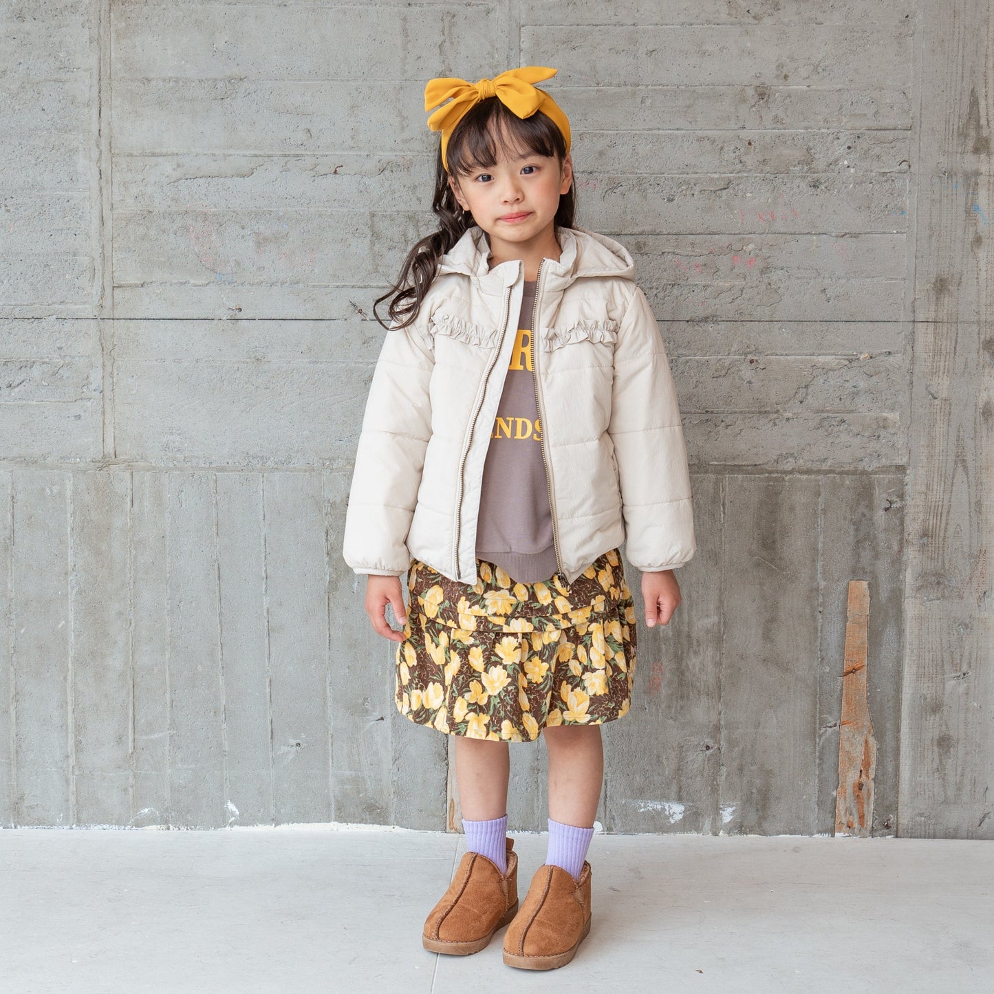 女児サーモライトブルゾン BEIGE