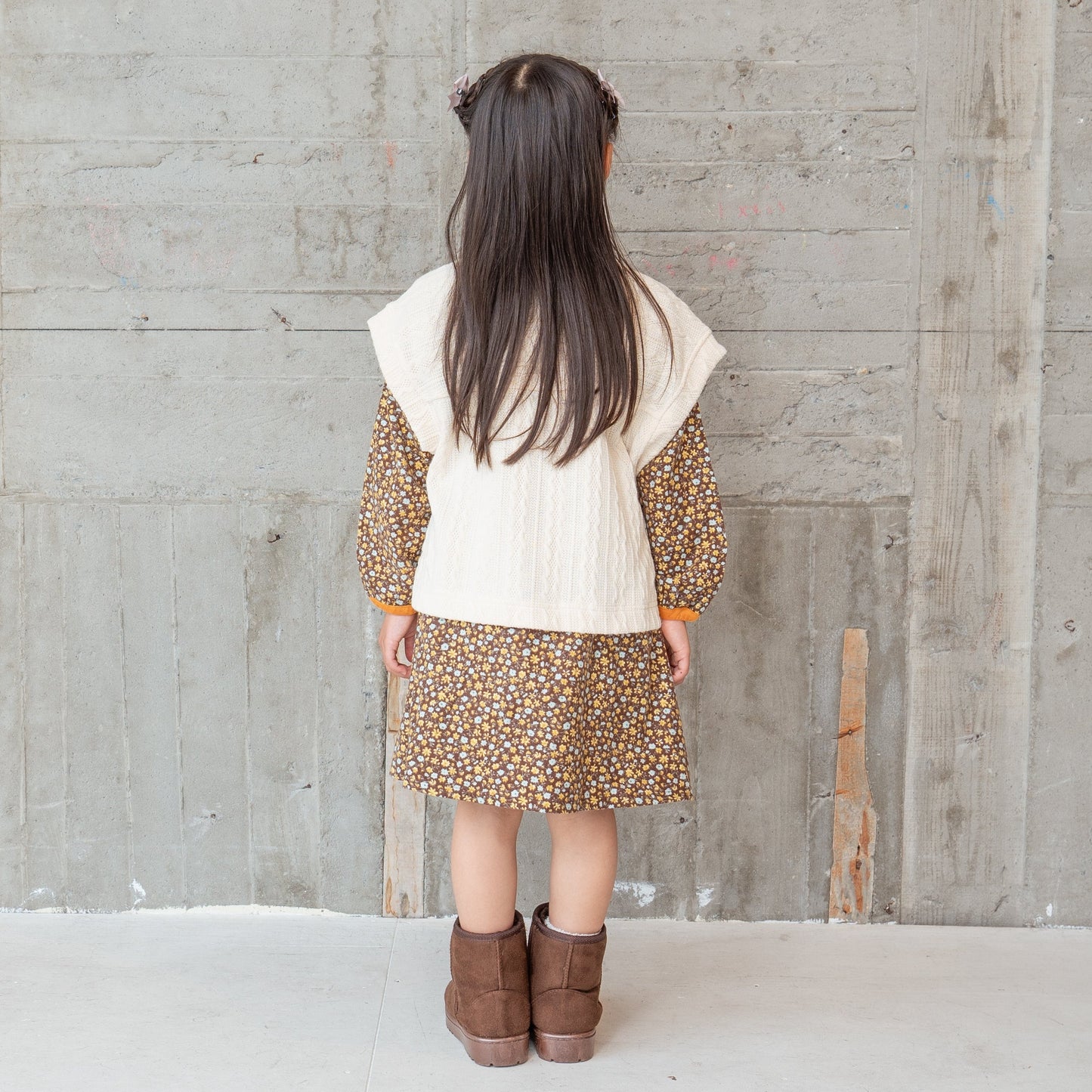 ワイドニットベスト IVORY