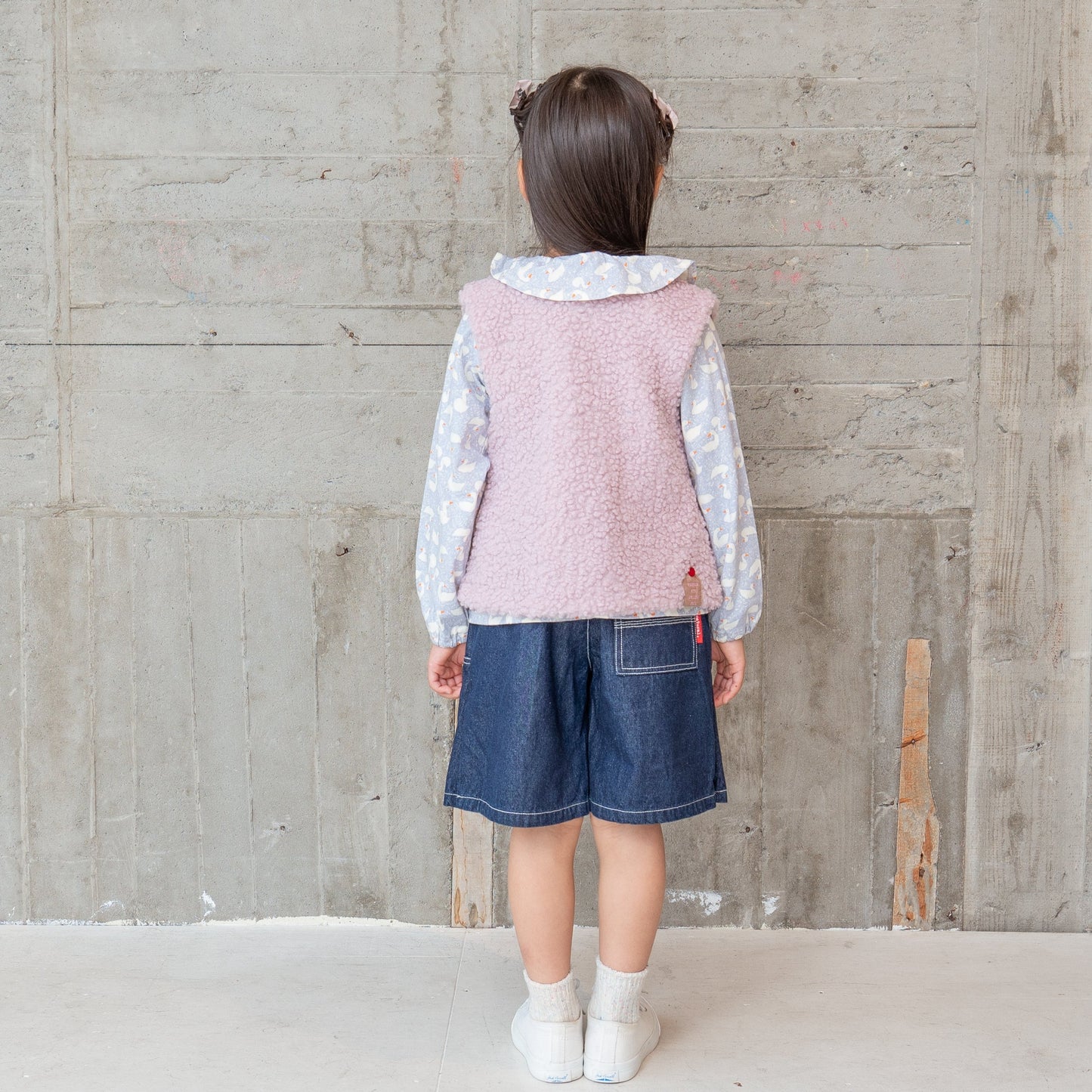 ボアロングベスト PINK