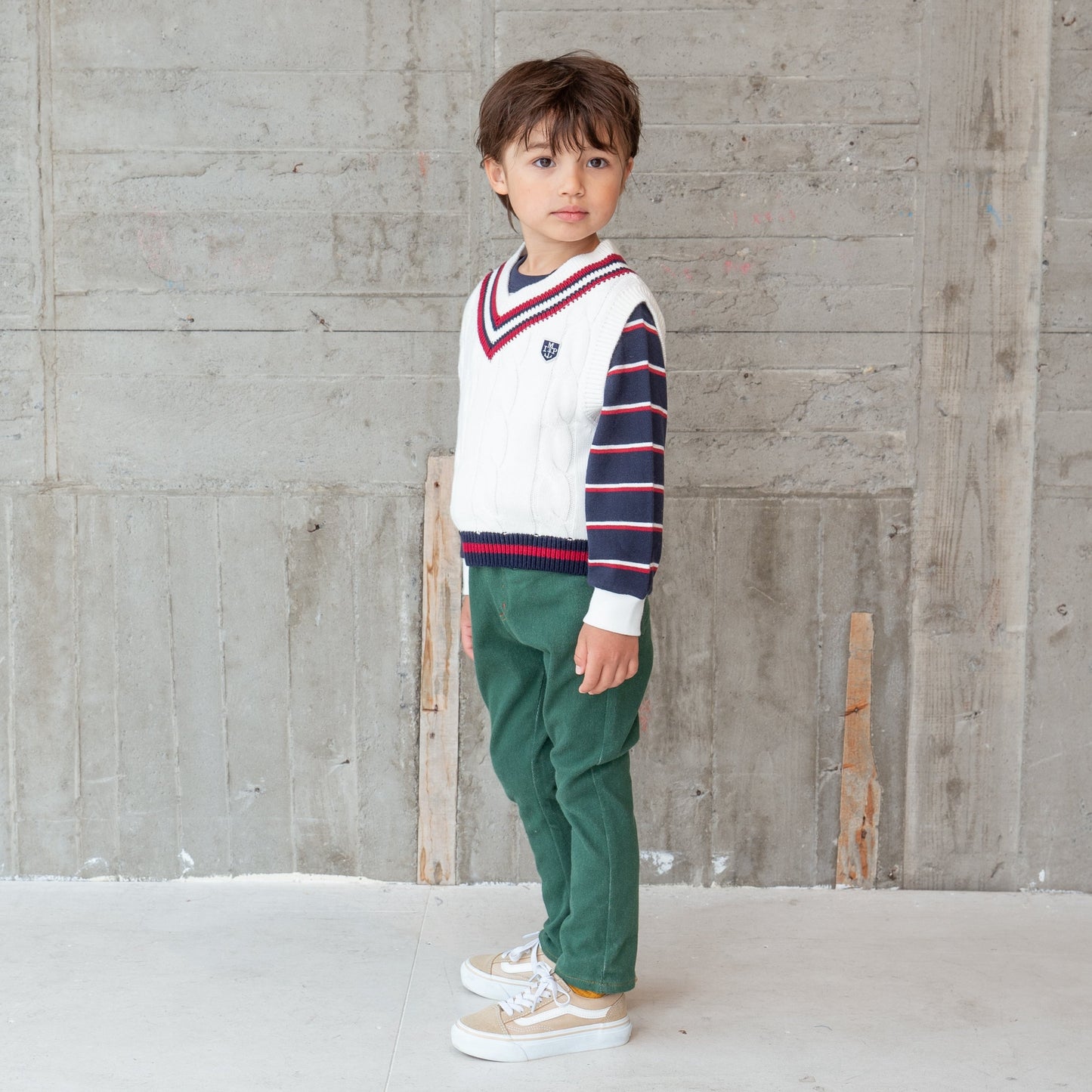 チルデンニットベスト OFF-WHITE