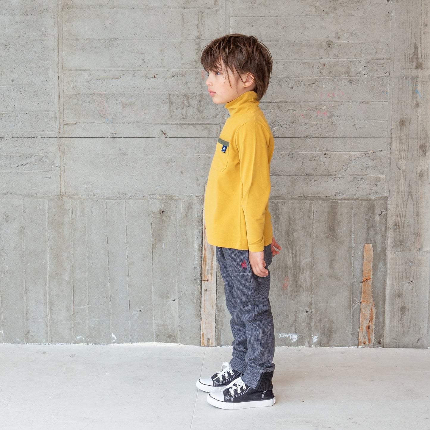 ハイネックTシャツ YELLOW