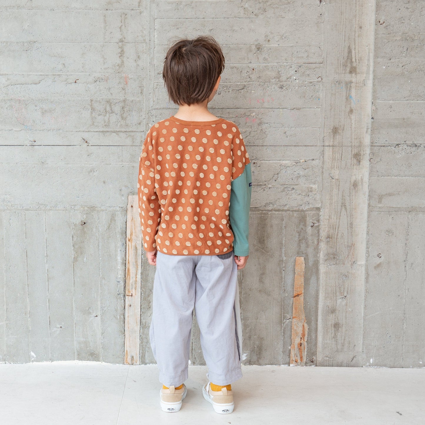 ジャガードドットプルオーバー BROWN