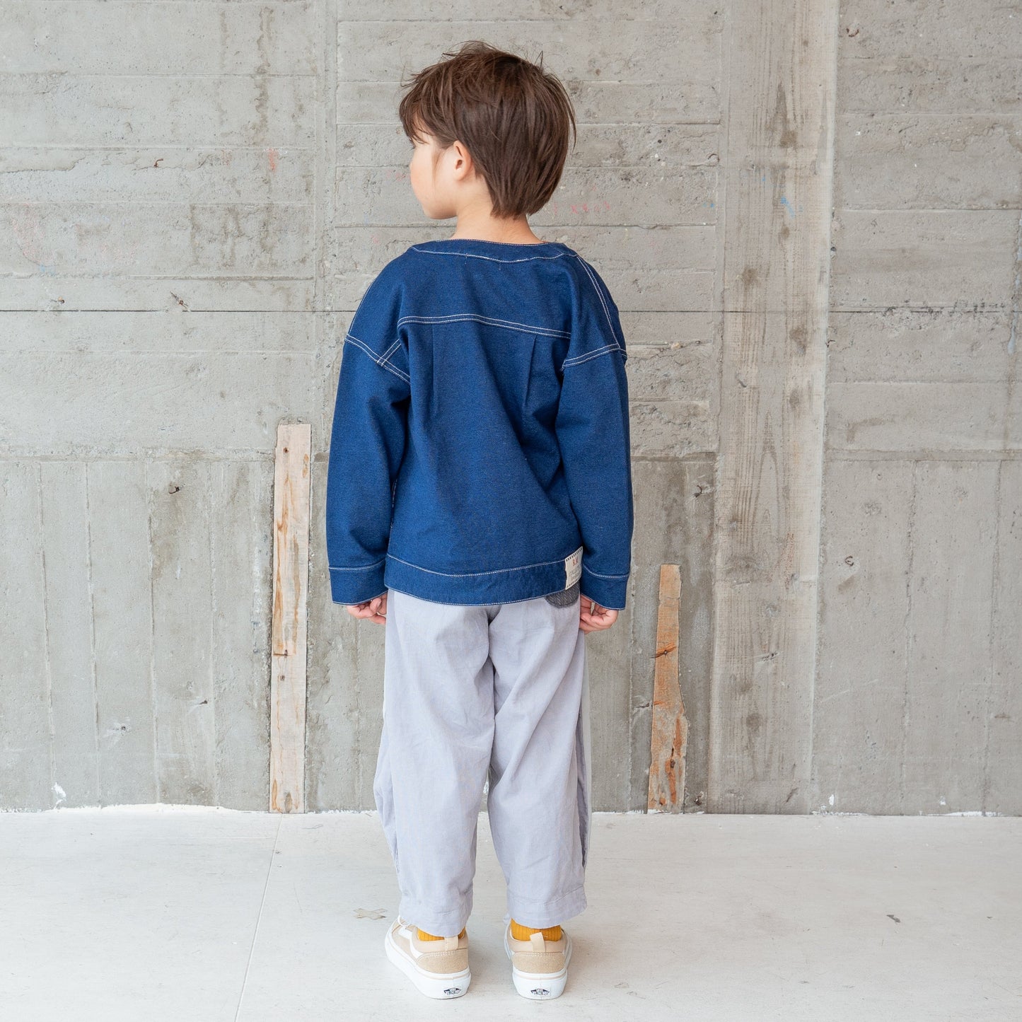 デニムニットジャケット BLUE