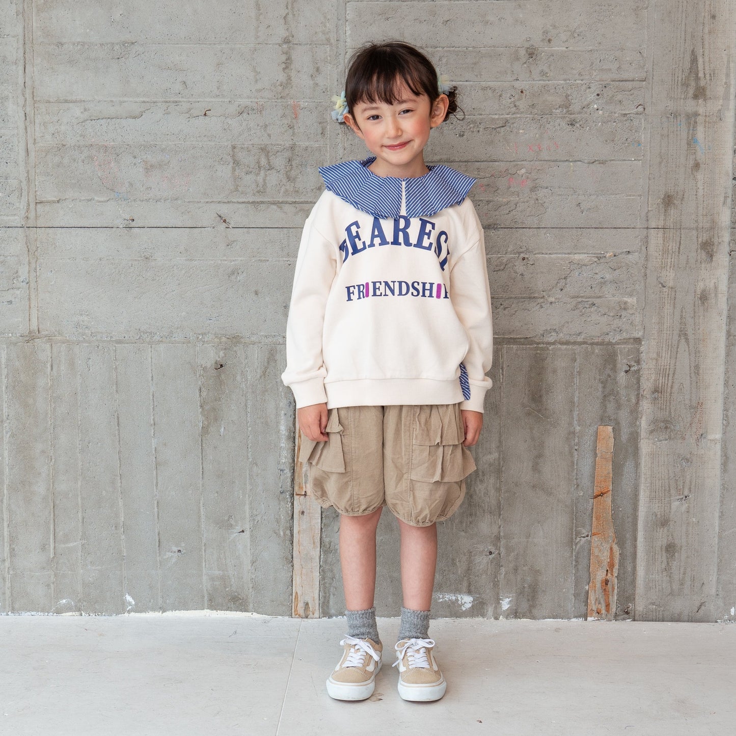 付け襟・トレーナーセット IVORY
