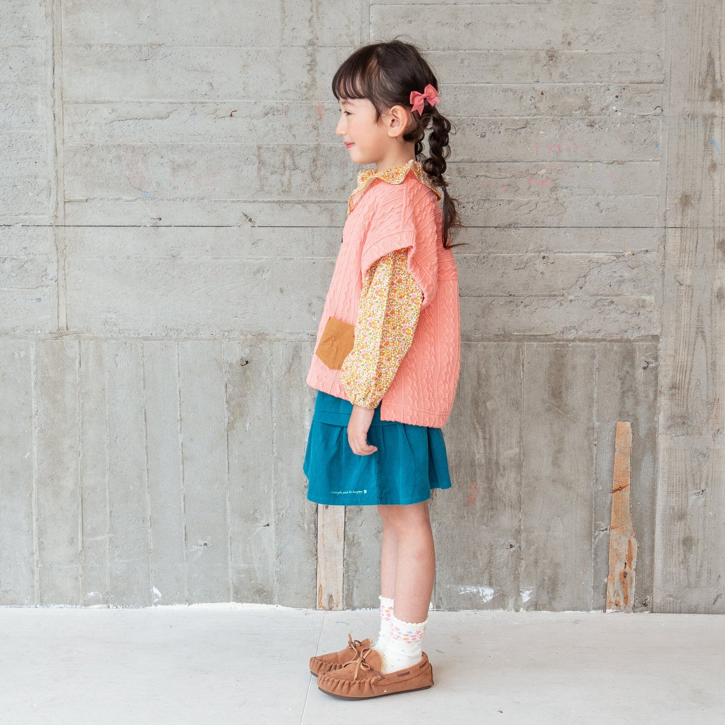 ワイドニットベスト PINK