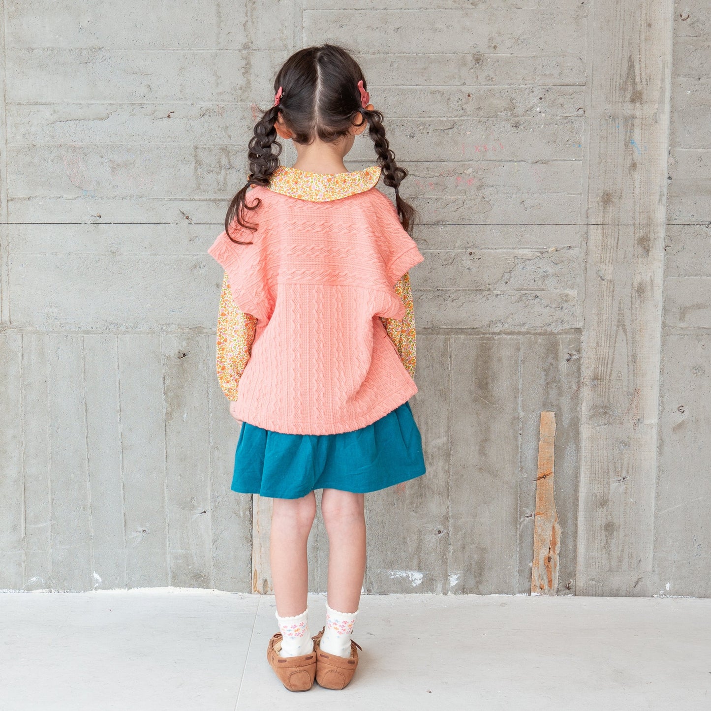 ワイドニットベスト PINK