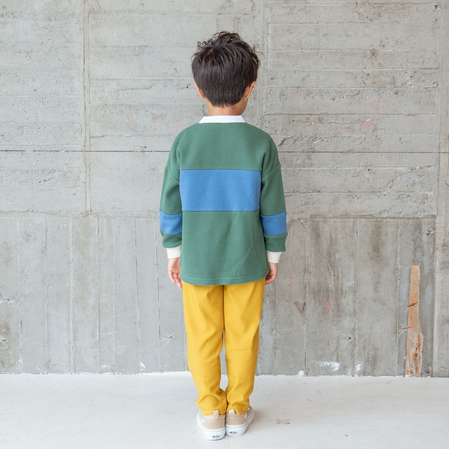 バンドカラーラガーシャツ GREEN