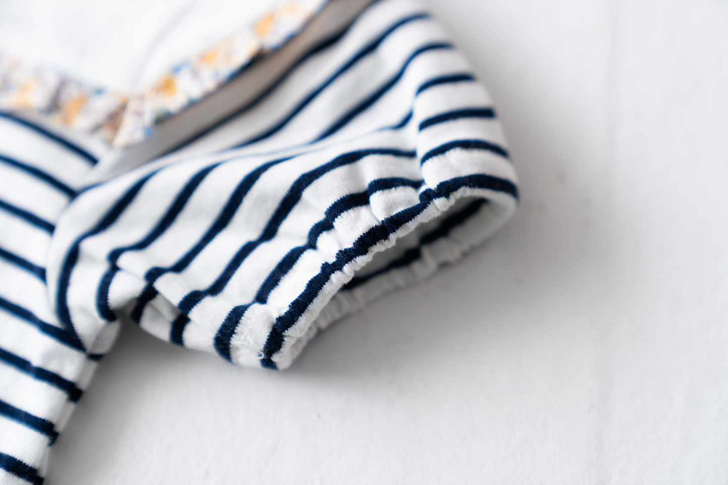切り替えボーダーTシャツ NAVY