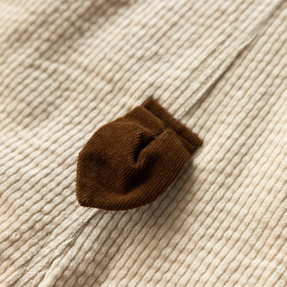 コーデュロイオーバーオール(ユニ） BEIGE
