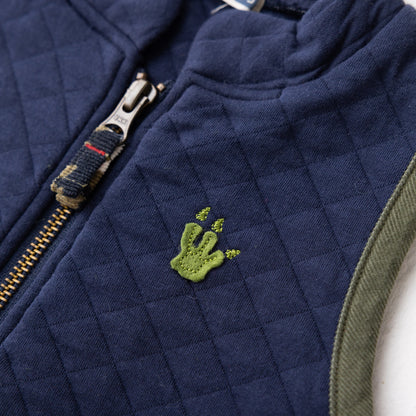 ニットキルトベスト NAVY