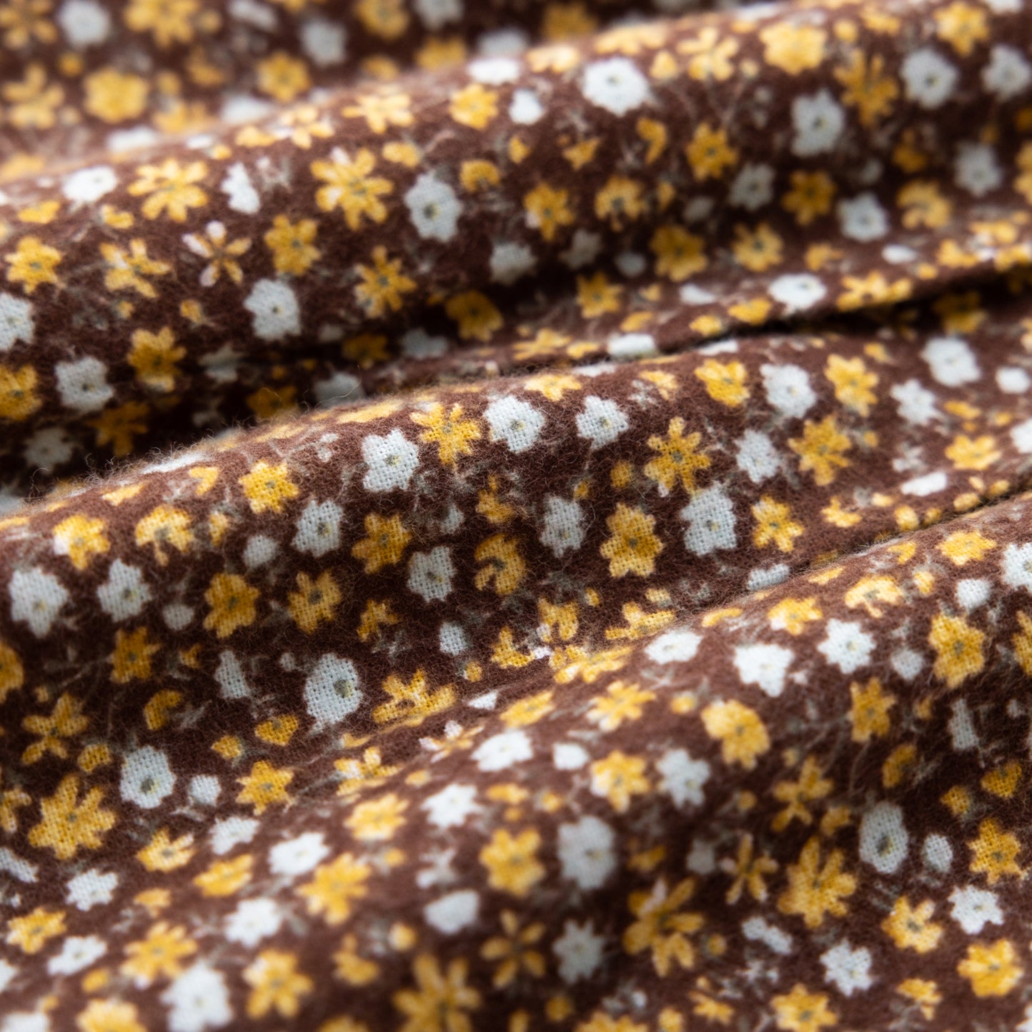 プリントチュニックブラウス BROWN