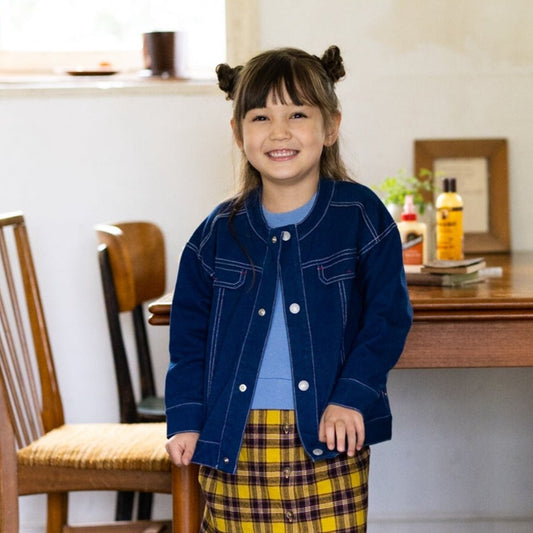 デニムニットジャケット NAVY
