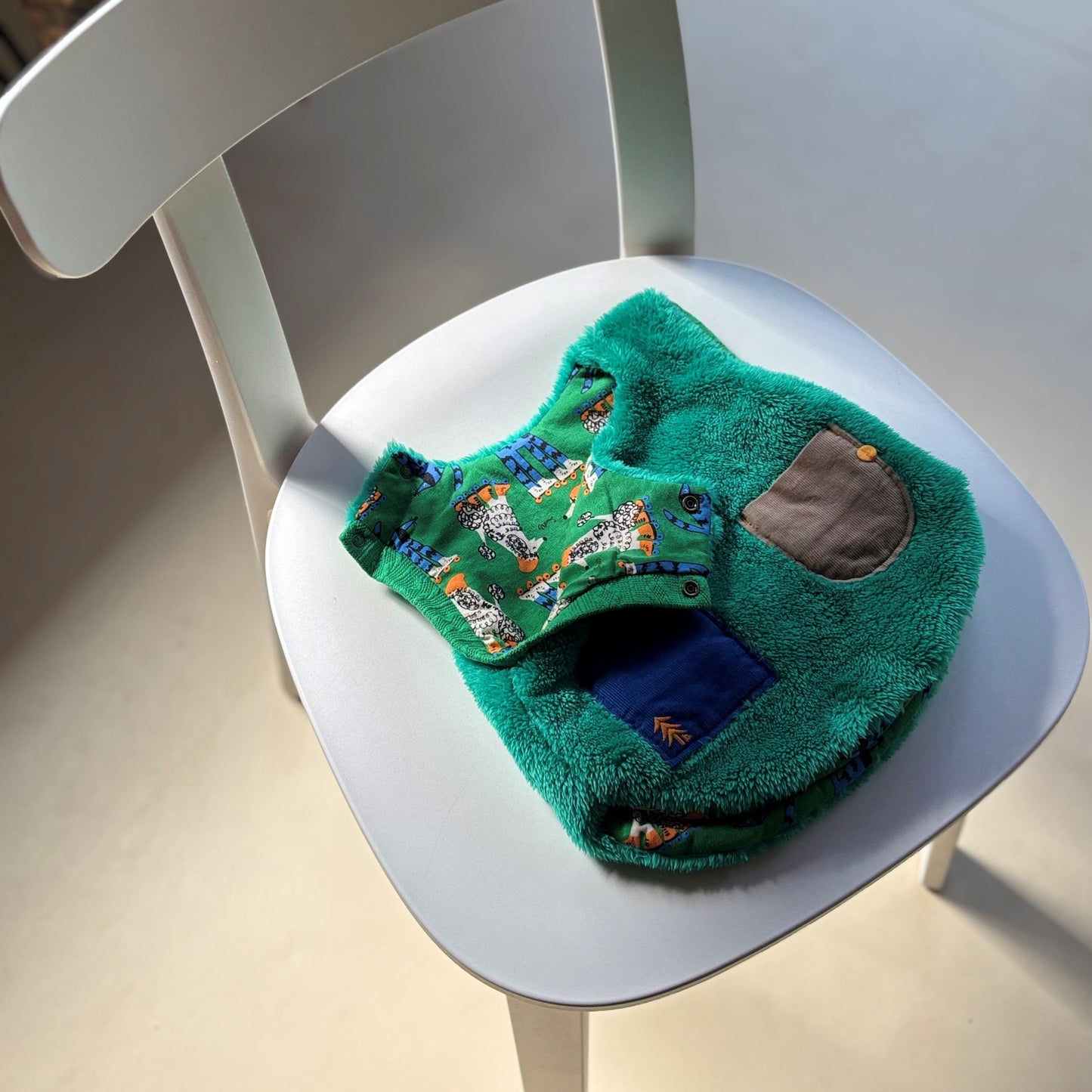 リバーシブルファーベルト　【いぬ】　GREEN